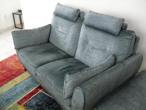 Poltrone en Sopha Lounge, Huis en Inrichting, Zetels | Zetels, Zo goed als nieuw, Rechte bank, Tweepersoons, Stof, Ophalen