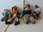 4 poppetjes, personages, keramische poppen, Verzamelen, Poppen, Ophalen of Verzenden, Nieuw, Pop