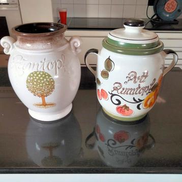 2 potten rumtopf +- 30 CM hoog, Enlèvement ou Envoi, Utilisé