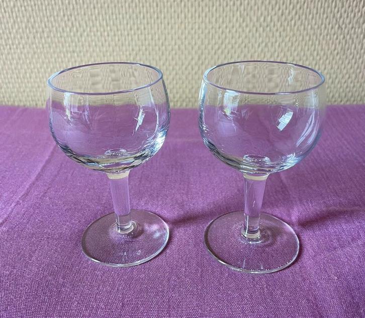 2 borrelglaasjes, shotglaasjes of voor chupito of likeur, Verzamelen, Glas en Drinkglazen, Zo goed als nieuw, Borrel- of Shotglas