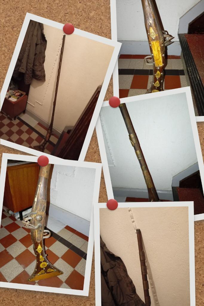 Historisch vuurwapen: vuursteenmusket of fintlock, Antiek en Kunst, Antiek | Keramiek en Aardewerk, Ophalen