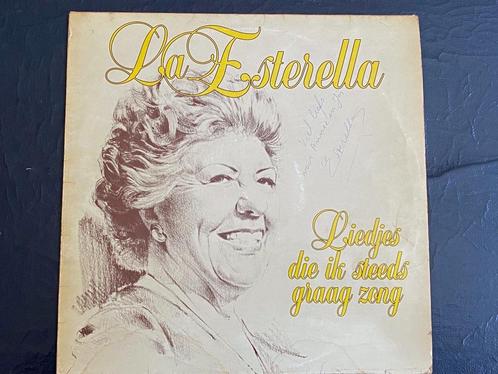 LP "La Esterella" 1988 - GESIGNEERD met haar handtekening, CD & DVD, Vinyles | Néerlandophone, Utilisé, Chanson réaliste ou Smartlap