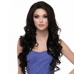AANBIEDING Lace pruik lang krullend haar Sasha kleur 2, Perruque ou Extension de cheveux, Envoi, Neuf