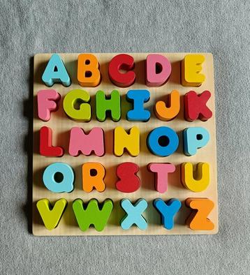 Puzzel - Hout - Letters - Alfabet - Educatief - €3,50 beschikbaar voor biedingen
