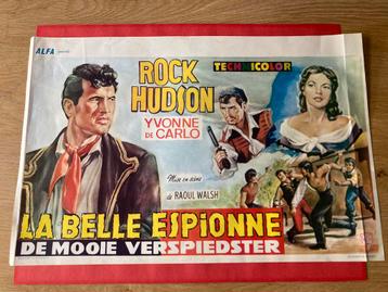 Film poster rock hudson “la belle espionne” 1953 disponible aux enchères