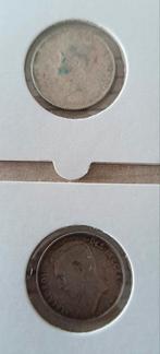 2 x 1 Frank  1913 Albert I VL - FR Zilver, Enlèvement ou Envoi, Argent, Argent