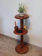 Vintage massief houten rokerstafeltje in topstaat, Ophalen