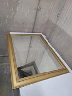 Goudkleurige spiegel 60 cm x 80 cm, Huis en Inrichting, Woonaccessoires | Spiegels, Ophalen, Zo goed als nieuw, Minder dan 100 cm