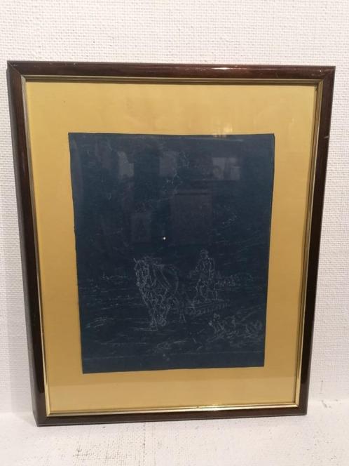 101- Eugène Verboeckhoven* Grote Originele tekening  Origine, Antiek en Kunst, Kunst | Schilderijen | Klassiek, Ophalen of Verzenden