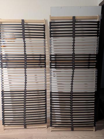 Twee IKEA LEIRSUND 80x200 lattenbodems beschikbaar voor biedingen