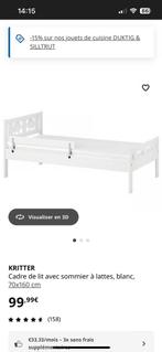 Lit ikea enfant blanc, Enfants & Bébés, Enlèvement, Comme neuf, Matelas