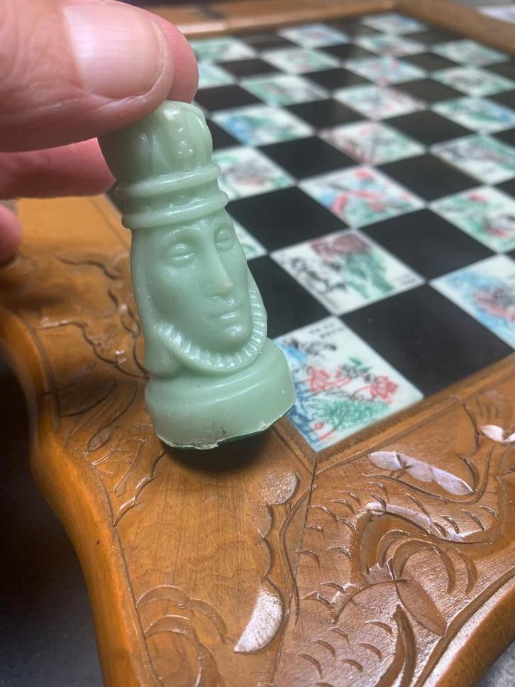 Schaakbord, Oosters ca 1955-1975, Antiek en Kunst, Antiek | Speelgoed, Ophalen