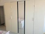 Kledingkast met 5deuren, commode met spiegel, 2 nachtkastjes, Huis en Inrichting, Ophalen, Zo goed als nieuw
