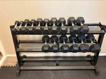 Hexa dumbell + halterrek, Enlèvement