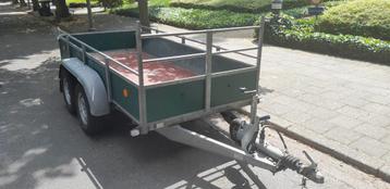 Aanhangwagen dubbele as Hapert  disponible aux enchères