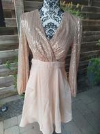 Prachtige glitterjurk maat M, Maat 38/40 (M), Beige, Ophalen of Verzenden, Zo goed als nieuw
