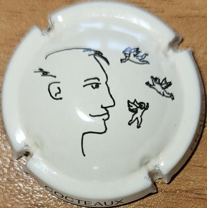 Capsule Crémant de Loire, COCTEAUX crème clair & noir nr.01a, Verzamelen, Wijnen, Nieuw, Overige typen, Frankrijk, Ophalen of Verzenden