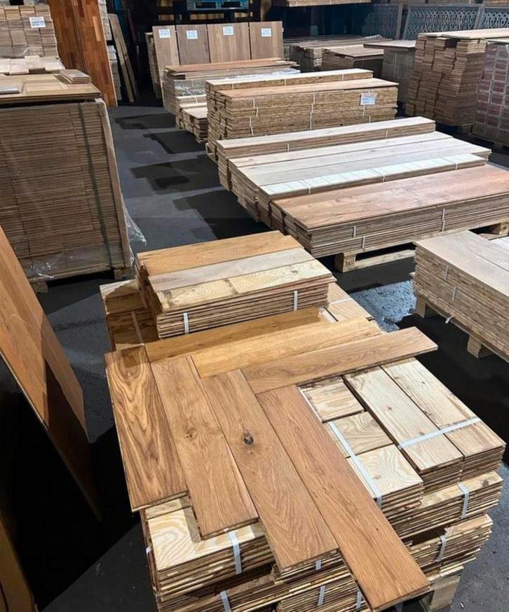 Restpartijen eiken vloeren top prijzen parket visgraat eiken, Tuin en Terras, Bloempotten, Nieuw, Binnen, Ophalen of Verzenden