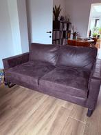 2 zetels - leder (3 en 2 zit), Huis en Inrichting, Ophalen, Zo goed als nieuw, Rechte bank, Leer