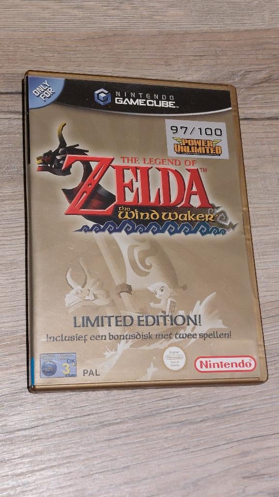 Zelda The Wind Waker Limited Edition gamecube + memory kaart, Consoles de jeu & Jeux vidéo, Enlèvement ou Envoi, Comme neuf