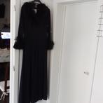 HERO MODELL Zwart lang jaren 70- kleed Mt: 40 Prijs: € 5, Kleding | Dames, Maat 38/40 (M), Zwart, Ophalen of Verzenden, Gedragen