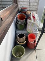 Lot bloempotten, Tuin en Terras, Bloempotten, Ophalen, Zo goed als nieuw
