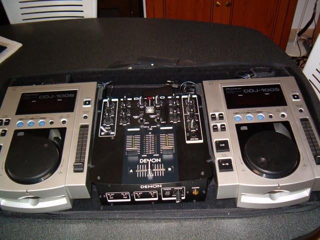 Pioneer CDJ-100's + Mix Denon DN-x120 + Fly Denon, Muziek en Instrumenten, Ophalen, Zo goed als nieuw, Dj-set, Denon