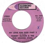 Gospel 45: Tommy Ellison & The Five Singing Stars – My Love, CD & DVD, Vinyles Singles, Single, Utilisé, 7 pouces, R&B et Soul
