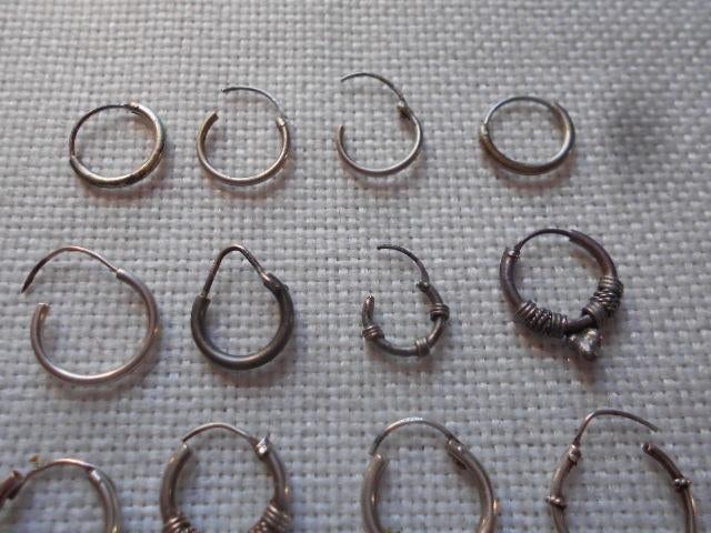 boucles d'oreilles en argent, au choix 1 € piece, Bijoux, Sacs & Beauté, Boucles d'oreilles, Puces ou Clous, Enlèvement ou Envoi