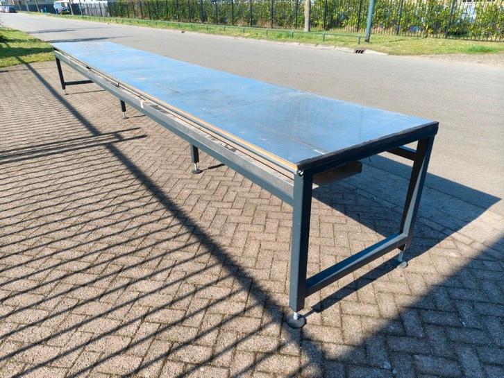 tafel 7 meter lang, Huis en Inrichting, Tafels | Eettafels, Gebruikt, 50 tot 100 cm, 200 cm of meer, Vijf personen of meer, Rechthoekig