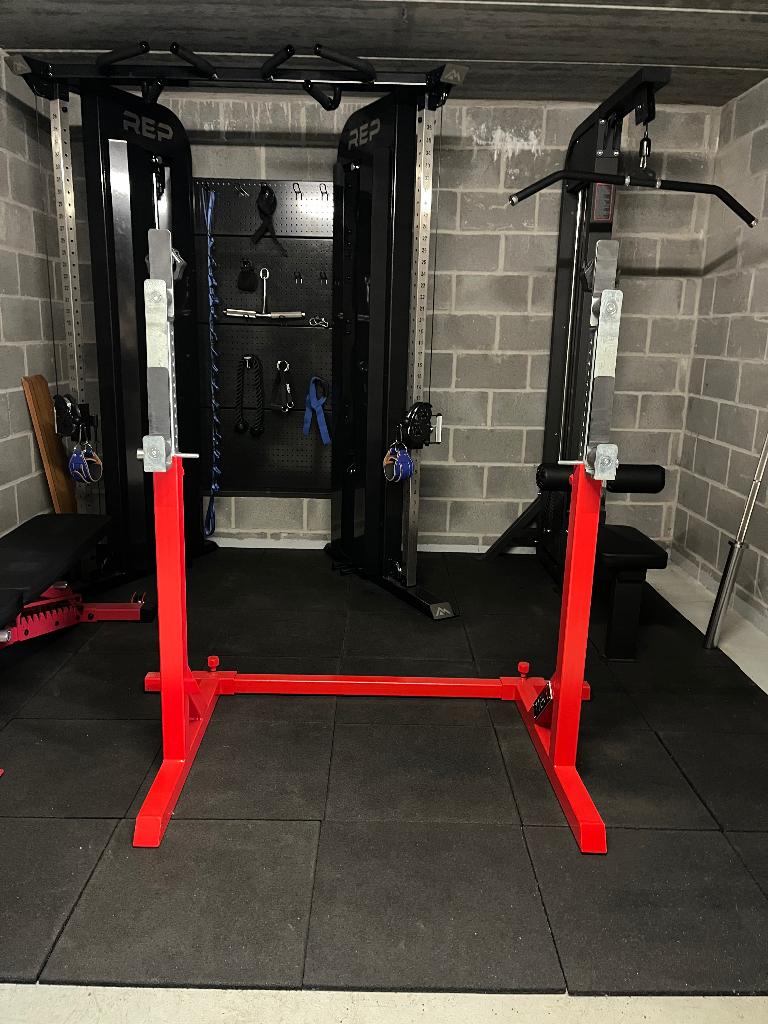 Powerlifting-rek van Tteka, Sport en Fitness, Fitnessapparatuur, Gebruikt, Overige typen, Armen, Benen, Borst, Buik, Rug, Metaal