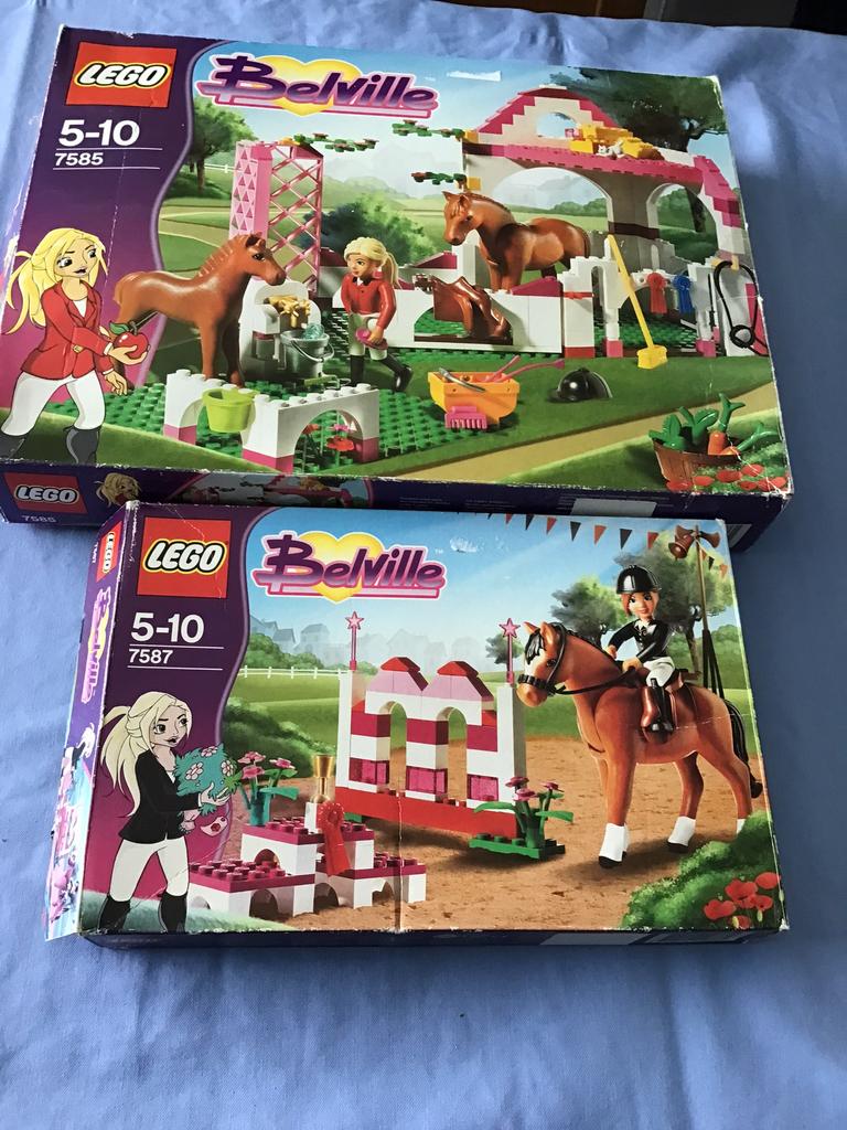 Lego belville 7585/7587 paardensets, Enlèvement ou Envoi, Comme neuf, Lego