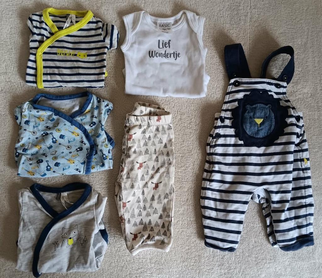 Babypakketje maat 50/56  (6 stuks), Kinderen en Baby's, Ophalen, Gebruikt, Maat 50