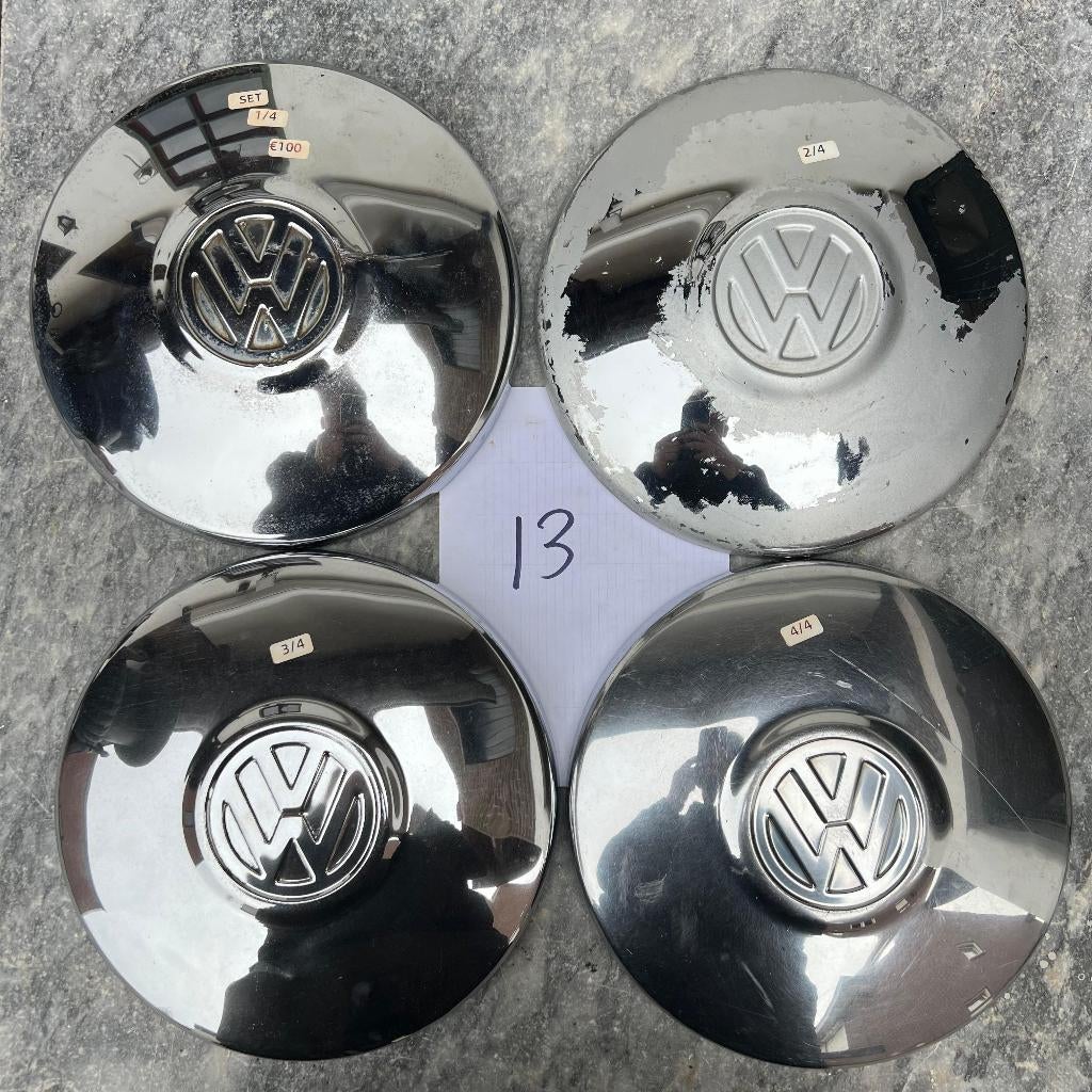 VW Chromen Wieldop 4x130 Kever Karmann Ghia 1968 en eerder, Auto diversen, Auto-accessoires, Gebruikt, Ophalen of Verzenden