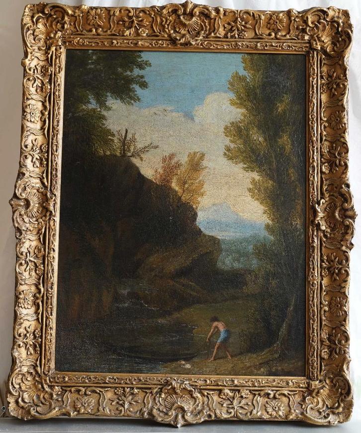 Paysage idéal de la campagne romaine, Antiquités & Art, Art | Peinture | Classique, Enlèvement