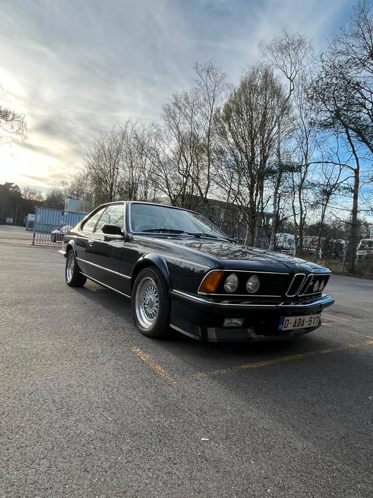 BMW E24 M635CSI, Auto's, BMW, Bedrijf, Te koop, 6 Reeks, Airconditioning, Benzine, Coupé, 2 deurs, Handgeschakeld, Zwart, Beige