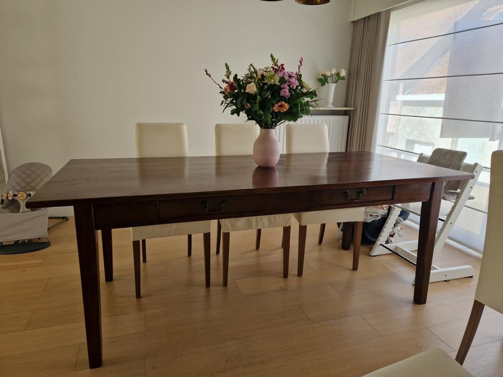 Klassieke eettafel, Huis en Inrichting, Tafels | Eettafels, Ophalen