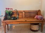 Oude authentieke eiken zitbank, Enlèvement, Comme neuf