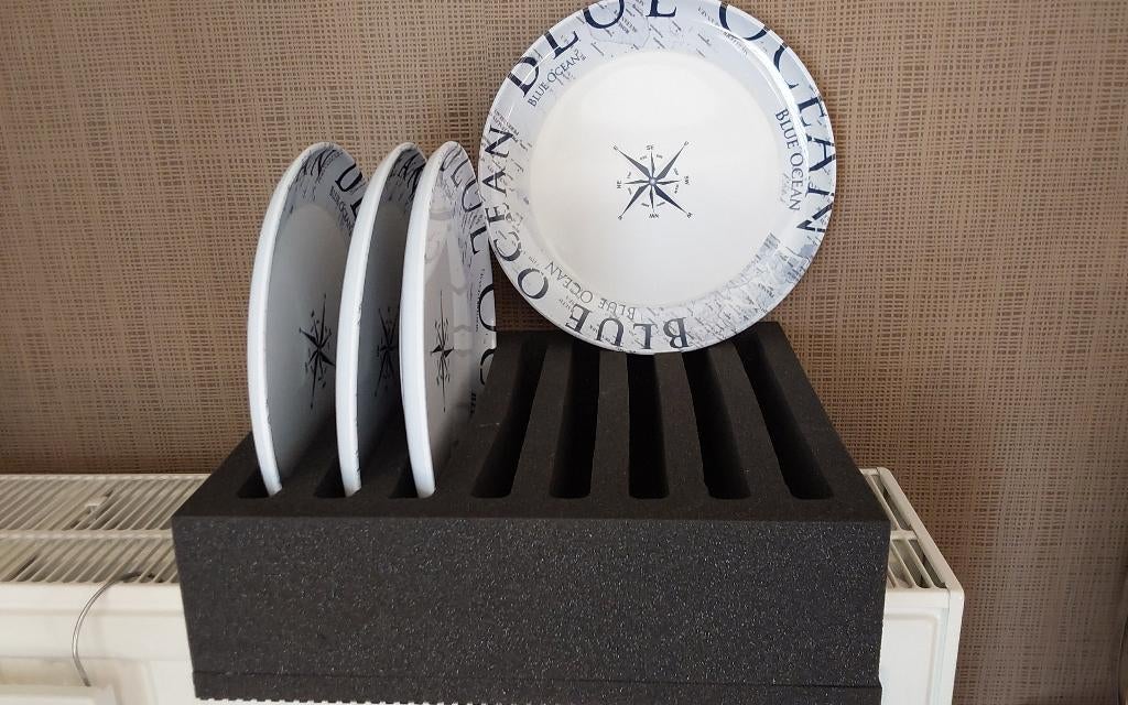 VAISSELLE CAMPING BRUNER BLUE OCÉAN, Caravanes & Camping, Caravanes Accessoires, Enlèvement