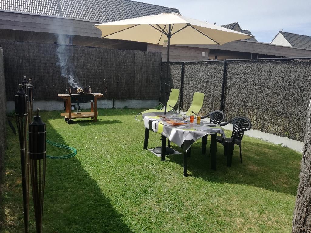 Table de jardin avec 6 chaises, Enlèvement, Utilisé, Ovale