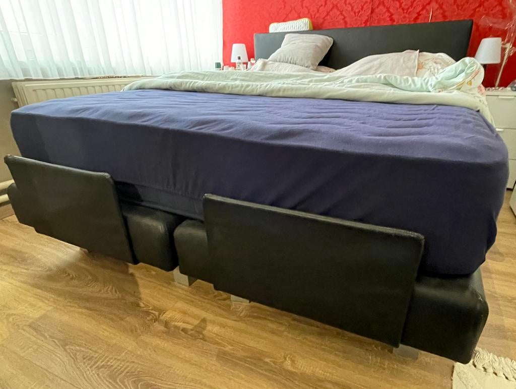 Boxspring met verstelbare bodem, Maison & Meubles, Chambre à coucher | Lits boxsprings, Utilisé, 160 cm, 210 cm, Deux personnes