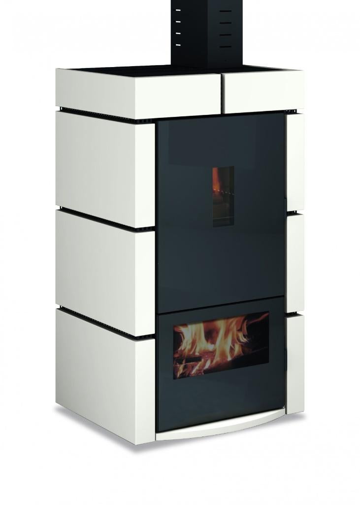 Combi brander hout/pellets Ungaro, Ophalen, Gebruikt, Pelletkachel, Vrijstaand