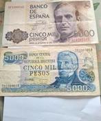 Deux billet Ancien, Enlèvement ou Envoi