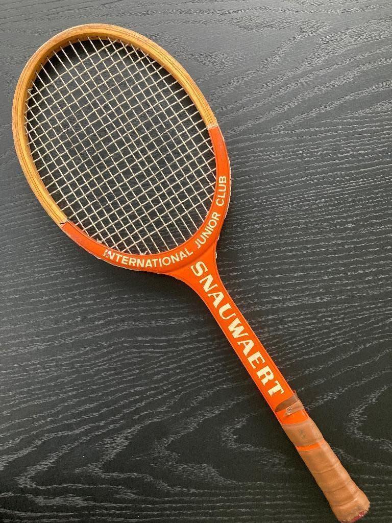 Snauwaert junior tennisraket hout vintage, Sport en Fitness, Tennis, Ophalen of Verzenden
