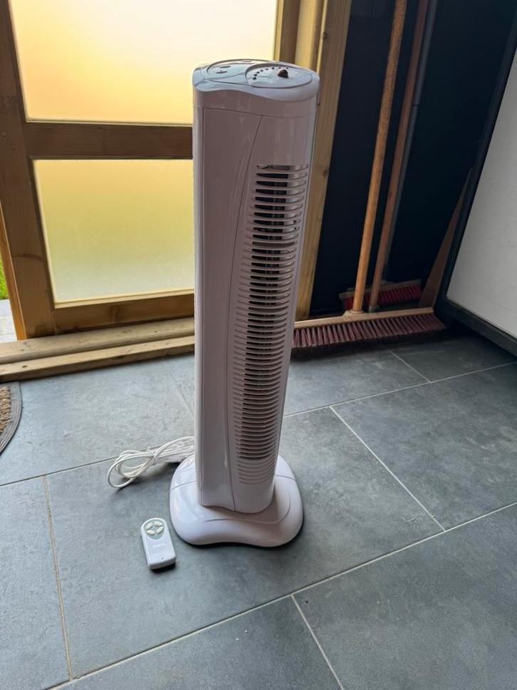 Quigg ventilator op afstandbediening, Electroménager, Ventilateurs, Utilisé, Ventilateur de sol, Ventilateur avec télécommande