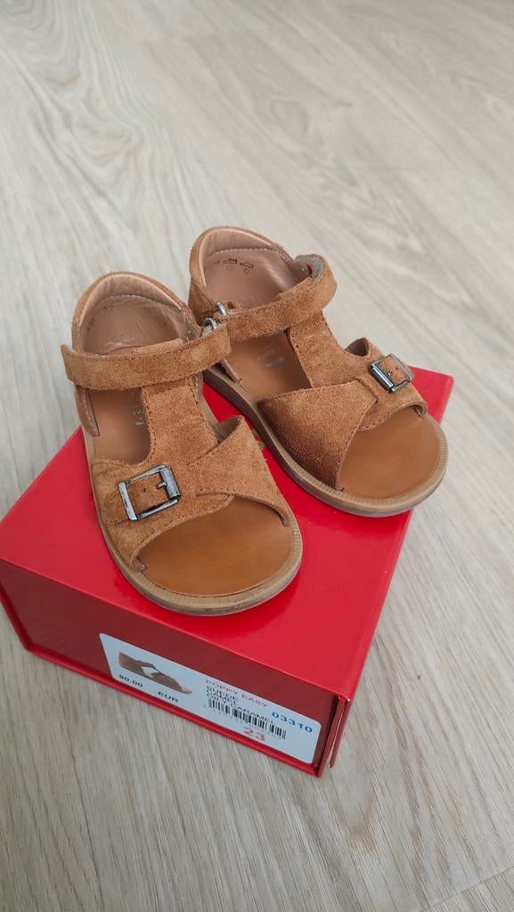 Leren sandalen - POM D'API - maat 23, Kinderen en Baby's, Babykleding | Schoentjes en Sokjes, Ophalen of Verzenden, Zo goed als nieuw