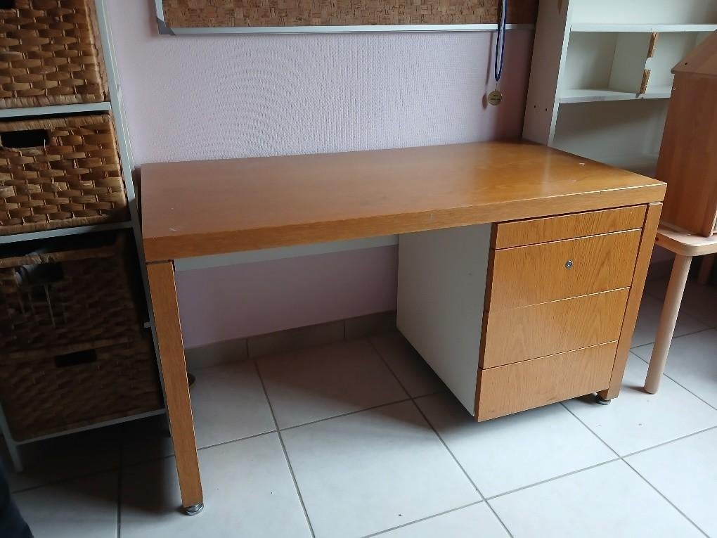 bureau, Classique, Enlèvement, Bois, Utilisé