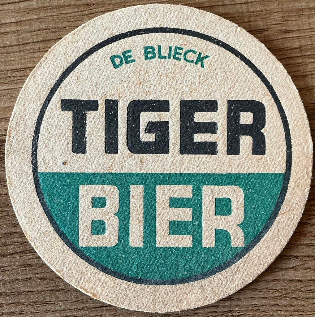 DE BLIECK/TIGER BIER/bierviltje, Verzamelen, Ophalen of Verzenden, Zo goed als nieuw, Viltje(s), Overige merken