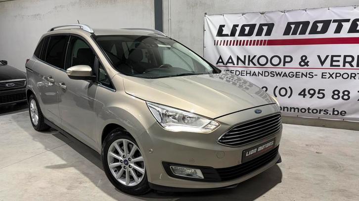 Ford Grand C Max 1.0 İ Eco Boost | Titanium | Euro 6, Auto's, Ford, Bedrijf, Te koop, Grand C-Max, ABS, Airbags, Airconditioning