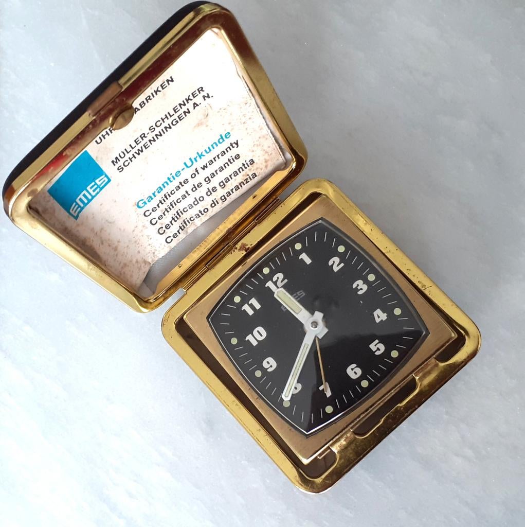 decoratie vintage reisklok Emes jaren '50-'60, Ophalen of Verzenden